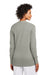 Brooks Brothers Womens Long Sleeve Cardigan Sweater Heather Light Shadow Grey Model Back