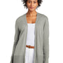 Brooks Brothers Womens Long Sleeve Cardigan Sweater - Heather Light Shadow Grey