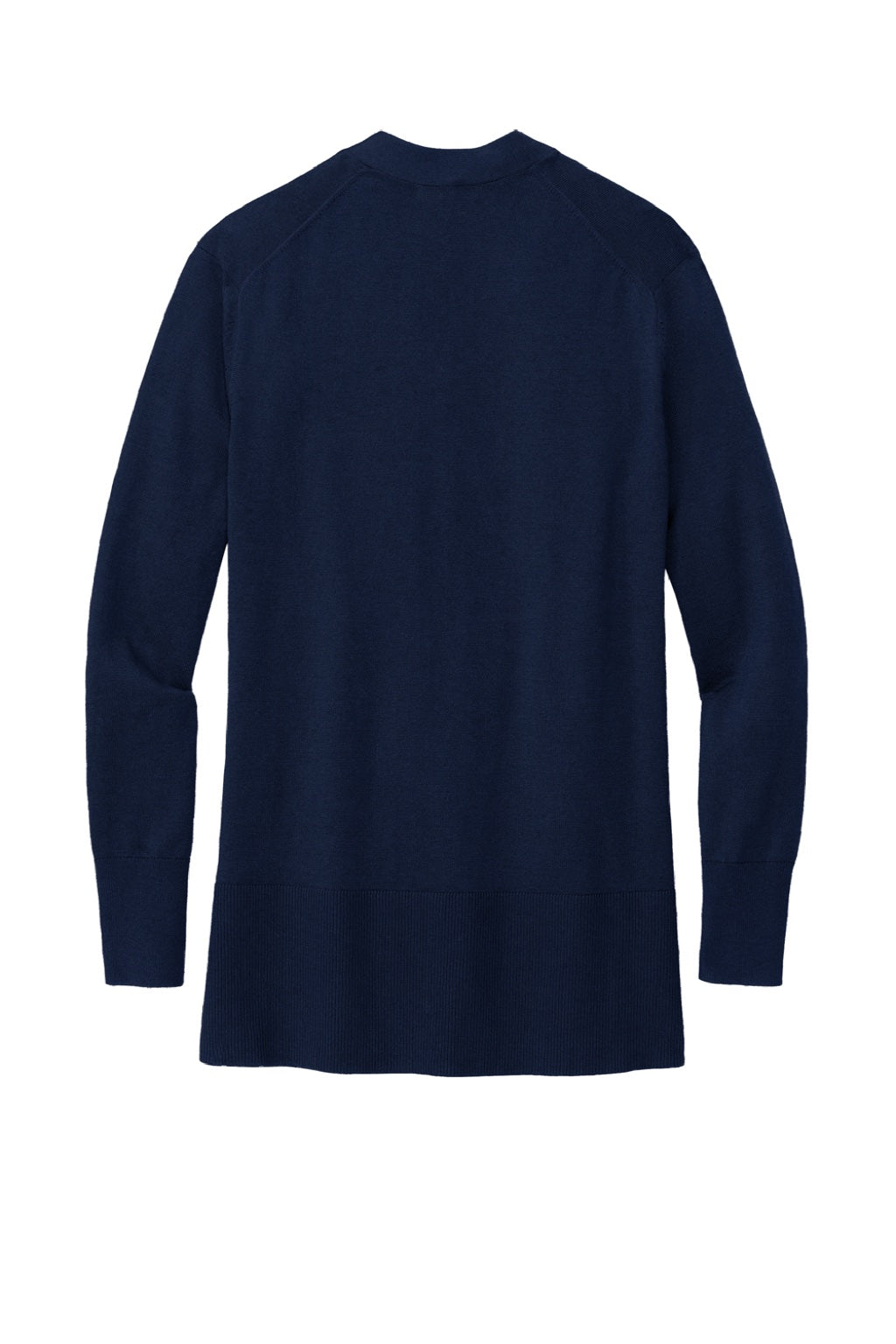 Brooks Brothers Womens Long Sleeve Cardigan Sweater Navy Blue Flat Back