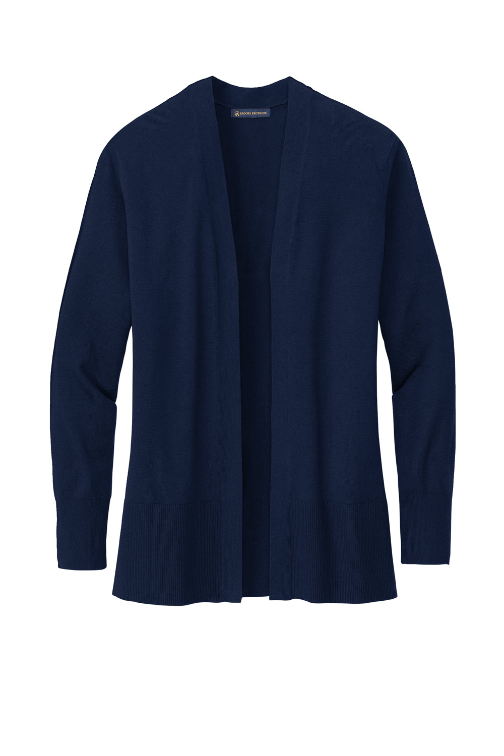 Brooks Brothers Womens Long Sleeeve Cardigan Sweater Navy Blue Flat Front