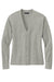 Brooks Brothers Womens Long Sleeve Cardigan Sweater Heather Light Shadow Grey Flat Front