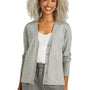 Brooks Brothers Womens Long Sleeve Cardigan Sweater - Heather Light Shadow Grey