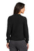 Brooks Brothers BB18413 Womens Merino Long Sleeve Button Front Cardigan Sweater Deep Black Model Back