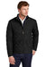Brooks Brothers Mens Water Resistant Quilted Full Zip Jacket Deep Black Model Front