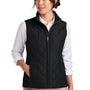 Brooks Brothers Womens Quilted Full Zip Vest - Deep Black - COMING SOON