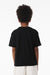 Bella + Canvas BC3010Y Youth Short Sleeve Crewneck T-Shirt Black Model Back