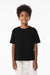 Bella + Canvas BC3010Y Youth Short Sleeve Crewneck T-Shirt Black Model Front