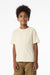 Bella + Canvas BC3010Y Youth Short Sleeve Crewneck T-Shirt Natural Model Front