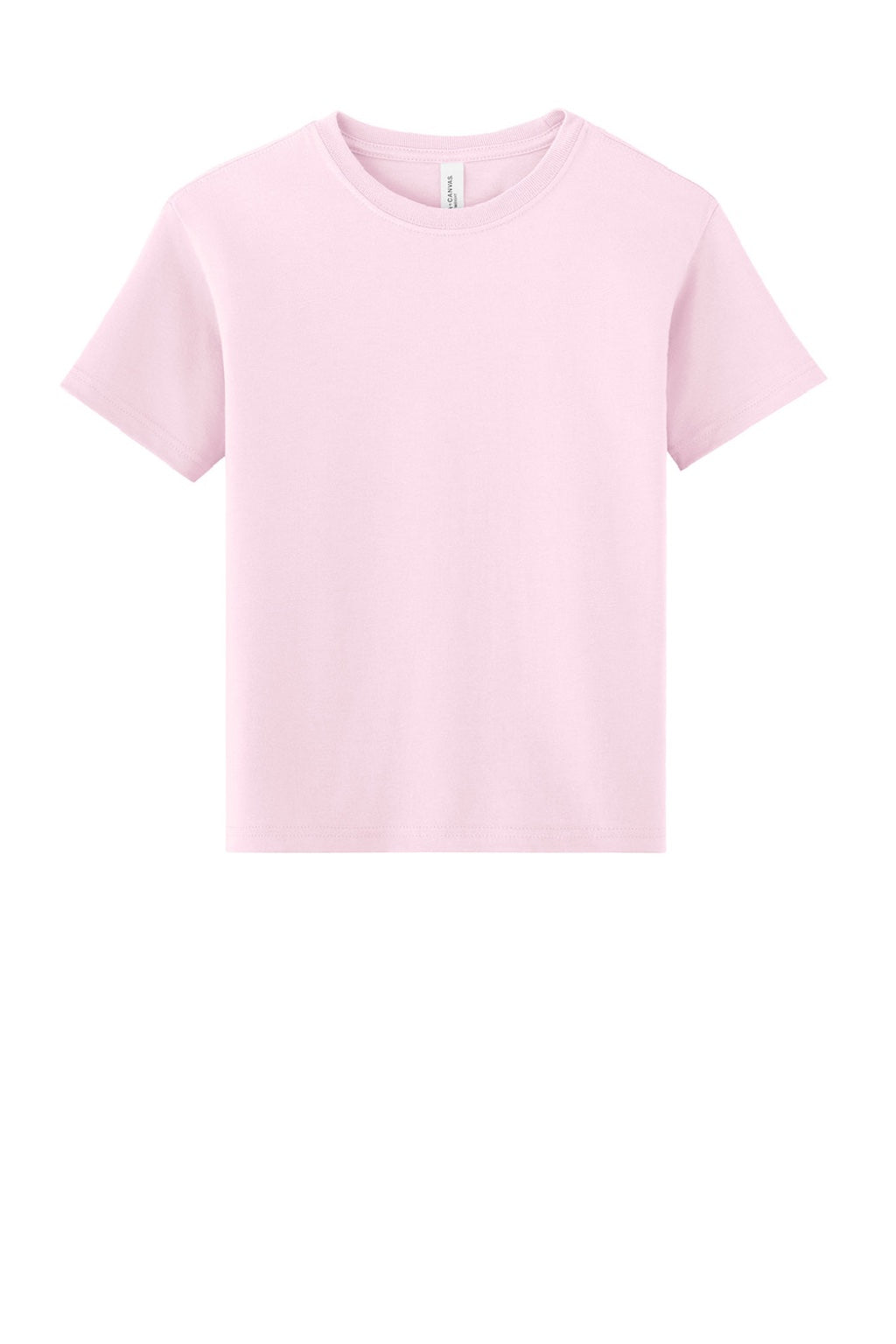 Bella + Canvas BC3010Y Youth Short Sleeve Crewneck T-Shirt Soft Pink Flat Front