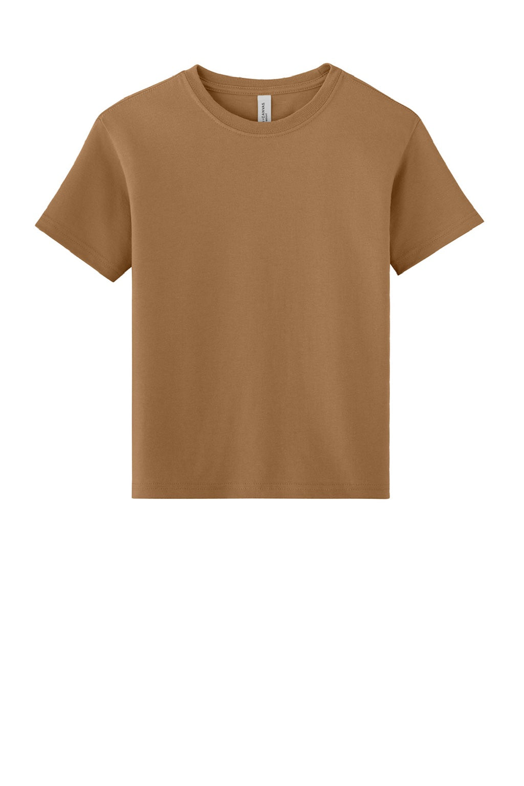 Bella + Canvas BC3010Y Youth Short Sleeve Crewneck T-Shirt Toast Flat Front