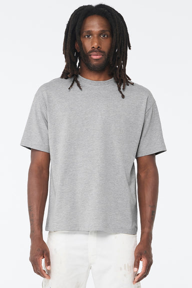 Bella + Canvas BC3010 Mens Short Sleeve Crewneck T-Shirt Heather Grey Model Front