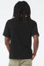Bella + Canvas BC3010 Mens Short Sleeve Crewneck T-Shirt Black Model Back