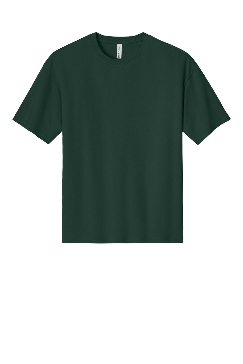 Bella + Canvas BC3010 Mens Short Sleeve Crewneck T-Shirt Forest Green Flat Front