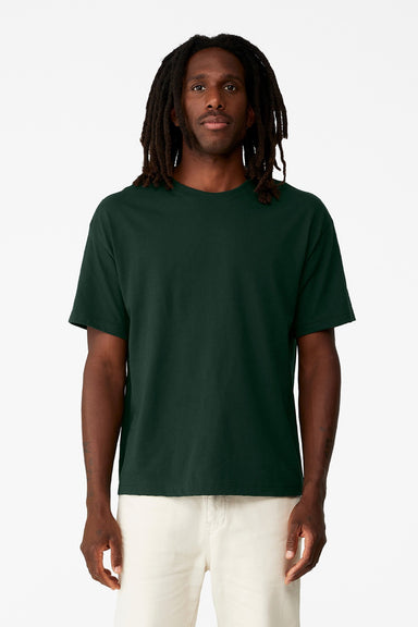 Bella + Canvas BC3010 Mens Short Sleeve Crewneck T-Shirt Forest Green Model Front