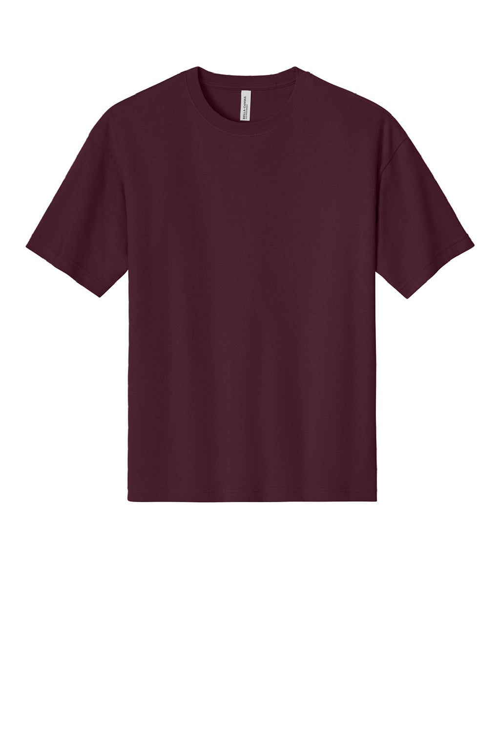 Bella + Canvas BC3010 Mens Short Sleeve Crewneck T-Shirt Maroon Flat Front