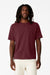 Bella + Canvas BC3010 Mens Short Sleeve Crewneck T-Shirt Maroon Model Front