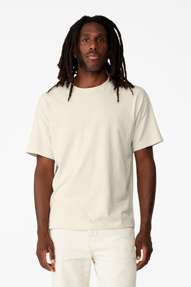 Bella + Canvas BC3010 Mens Short Sleeve Crewneck T-Shirt Natural Model Front