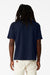 Bella + Canvas BC3010 Mens Short Sleeve Crewneck T-Shirt Navy Blue Model Back