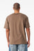 Bella + Canvas BC3010 Mens Short Sleeve Crewneck T-Shirt Vintage Brown Model Back