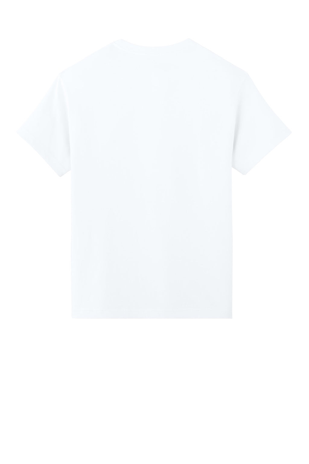 Bella + Canvas BC3010 Mens Short Sleeve Crewneck T-Shirt White Flat Back