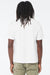 Bella + Canvas BC3010 Mens Short Sleeve Crewneck T-Shirt White Model Back
