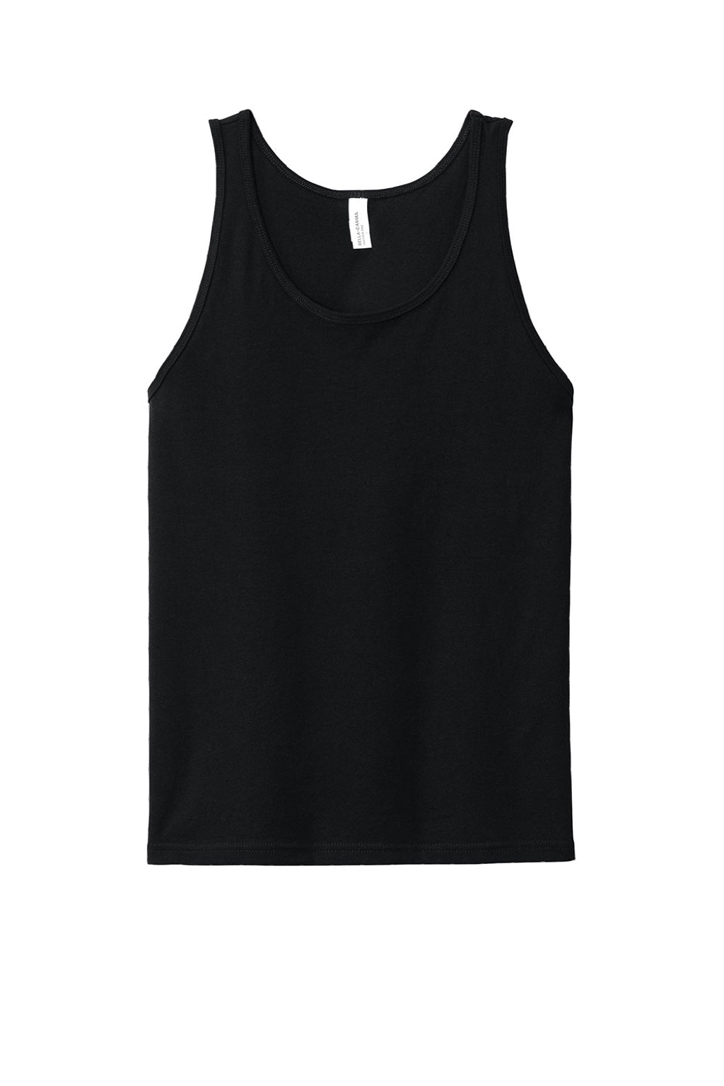 Bella + Canvas BC3480CVC Youth CVC Tank Top Black Flat Front