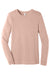 Bella + Canvas BC3501CVC/3501CVC Mens CVC Long Sleeve Crewneck T-Shirt Heather Peach Flat Front
