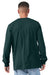 Bella + Canvas BC3501/3501 Mens Jersey Long Sleeve Crewneck T-Shirt Atlantic Green Model Back