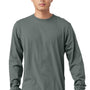 Bella + Canvas Mens Jersey Long Sleeve Crewneck T-Shirt - Storm Blue