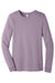 Bella + Canvas BC3501/3501 Mens Jersey Long Sleeve Crewneck T-Shirt Light Violet Purple Flat Front