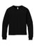 Bella + Canvas BC3511Y Youth Long Sleeve Crewneck T-Shirt Black Flat Front