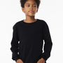 Bella + Canvas Youth Long Sleeve Crewneck T-Shirt - Black - COMING SOON