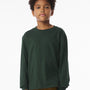 Bella + Canvas Youth Long Sleeve Crewneck T-Shirt - Forest Green - COMING SOON