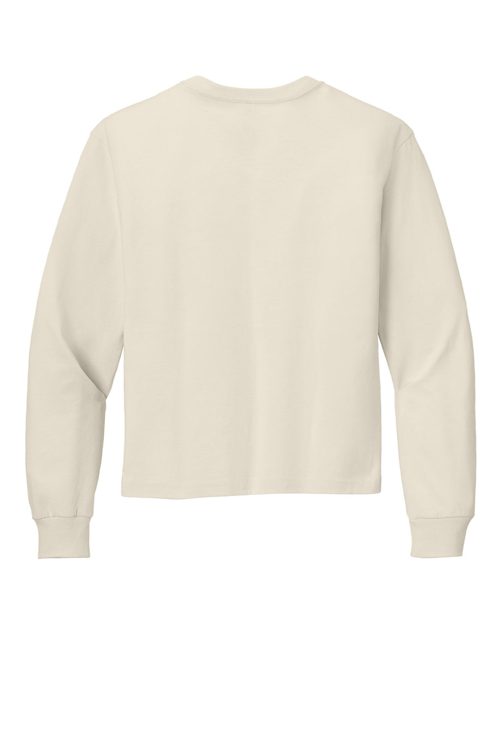 Bella + Canvas BC3511Y Youth Long Sleeve Crewneck T-Shirt Natural Flat Back