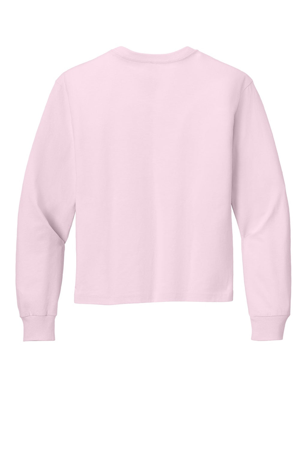 Bella + Canvas BC3511Y Youth Long Sleeve Crewneck T-Shirt Soft Pink Flat Back