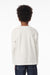 Bella + Canvas BC3511Y Youth Long Sleeve Crewneck T-Shirt Vintage White Model Back