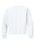 Bella + Canvas BC3511Y Youth Long Sleeve Crewneck T-Shirt White Flat Back
