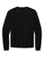 Bella + Canvas BC3511 Mens Long Sleeve Crewneck T-Shirt Black Flat Back