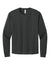 Bella + Canvas BC3511 Mens Long Sleeve Crewneck T-Shirt Dark Grey Flat Front