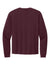 Bella + Canvas BC3511 Mens Long Sleeve Crewneck T-Shirt Maroon Flat Back