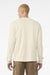 Bella + Canvas BC3511 Mens Long Sleeve Crewneck T-Shirt Natural Model Back