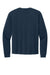 Bella + Canvas BC3511 Mens Long Sleeve Crewneck T-Shirt Navy Blue Flat Back