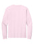 Bella + Canvas BC3511 Mens Long Sleeve Crewneck T-Shirt Soft Pink Flat Back