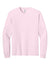 Bella + Canvas BC3511 Mens Long Sleeve Crewneck T-Shirt Soft Pink Flat Front