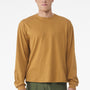 Bella + Canvas Mens Long Sleeve Crewneck T-Shirt - Toast - COMING SOON