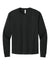 Bella + Canvas BC3511 Mens Long Sleeve Crewneck T-Shirt Vintage Black Flat Front