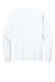Bella + Canvas BC3511 Mens Long Sleeve Crewneck T-Shirt White Flat Back