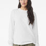 Bella + Canvas Mens Long Sleeve Crewneck T-Shirt - White - COMING SOON