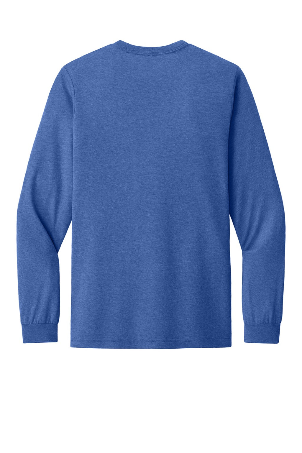 Bella + Canvas BC3513/3513 Mens Jersey Long Sleeve Crewneck T-Shirt Blue Flat Back