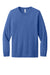 Bella + Canvas BC3513/3513 Mens Jersey Long Sleeve Crewneck T-Shirt Blue Flat Front